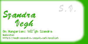 szandra vegh business card